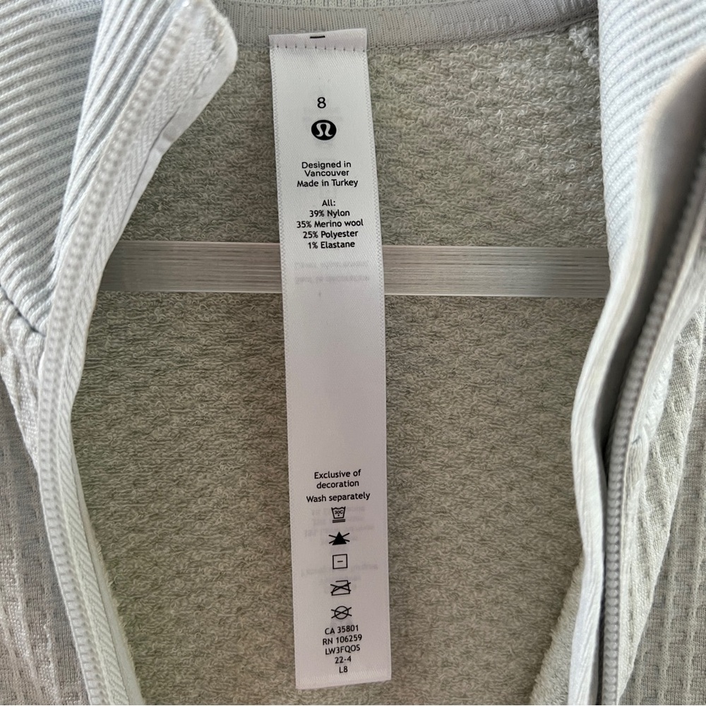 lululemon athletica Light Gray Quarter-Zip Pullover - Picture 11 of 11